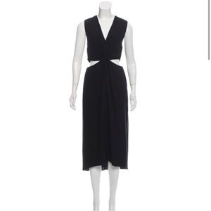 Alice + Olivia cut out black midi dress - Size 8